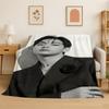 Kpop BBTS Kim Tae Hyung V Flanelldecke Weiche Warme Überwurfdecke für Schlafzimmer Wohnzimmer Bett Reise Camping Picknick Geschenk Kind