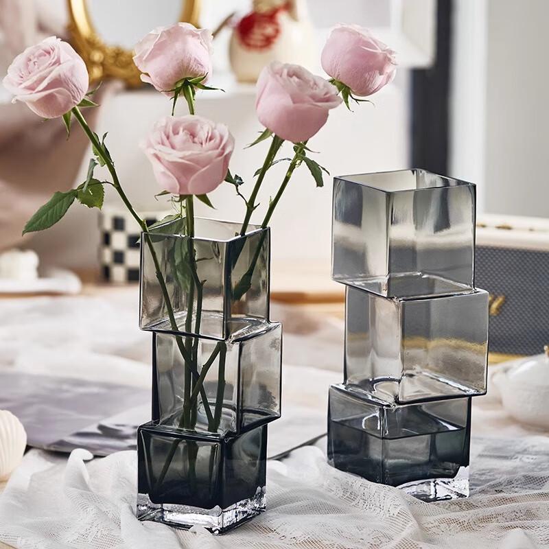 Ruijie Creative Geometric Glass Flower Vase