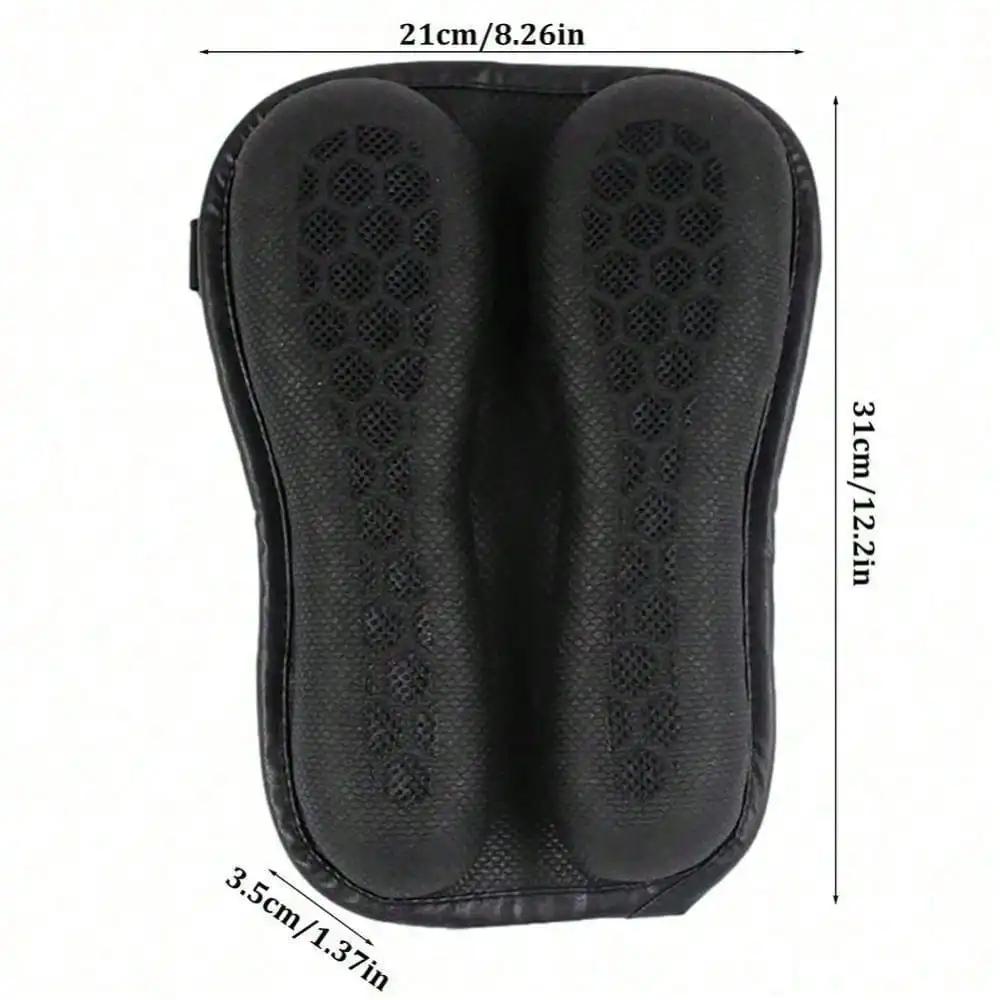 3D Honeycomb Motorcycle Seat Pad - Gel Cushion Breathable Mesh Universal Shock-Absorbing for Long Rides