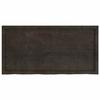 VidaXL Étagère murale gris foncé 120x60x6 cm bois chêne massif traité 363819