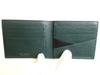 Authentic BVLGARI Black Emerald Green Leather Bifold Wallet Compact Wallet #a896  Refurbished