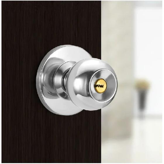 Stainless Steel round Ball Door Knobs Passage Entrance Lock Handle for Bedrooms Living Rooms Hardware Accessories
