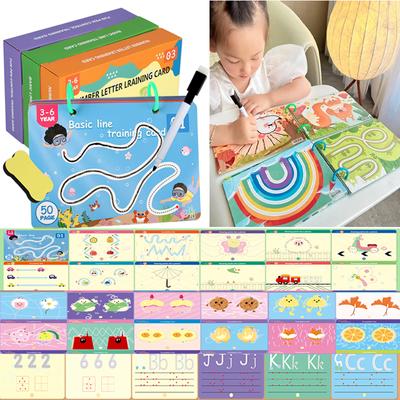 Montessori Sihirli Çizim Oyuncak Seti Çocuklar İçin Kalem Kontrol Eğitimi Renk Şekil Matematik Eşleştirme Oyunu Yürümeye Başlayan Çocuk Öğrenme Eğitici Oyuncaklar