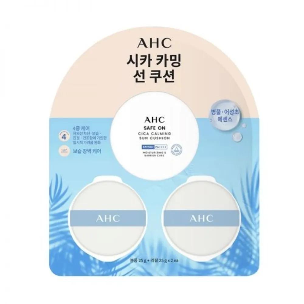 AHC Safe On Cica Calming Sun Cushion 25g (Main Product) + 2 Refills