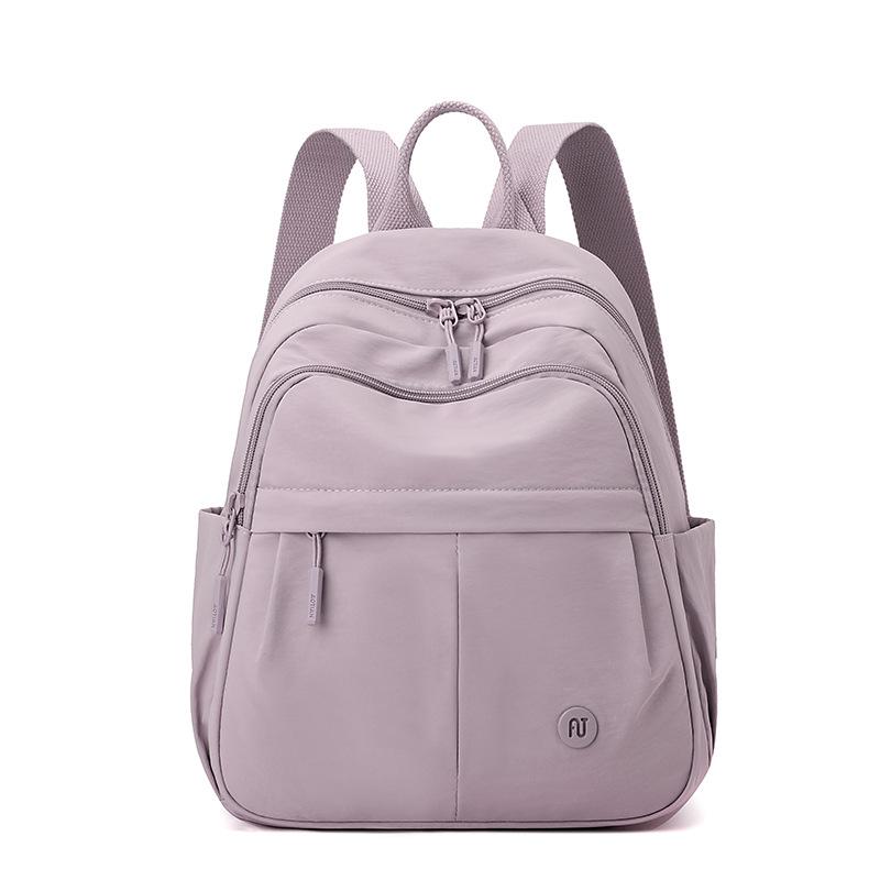 Reiserucksack mit großem Fassungsvermögen, einfarbiger Damenrucksack