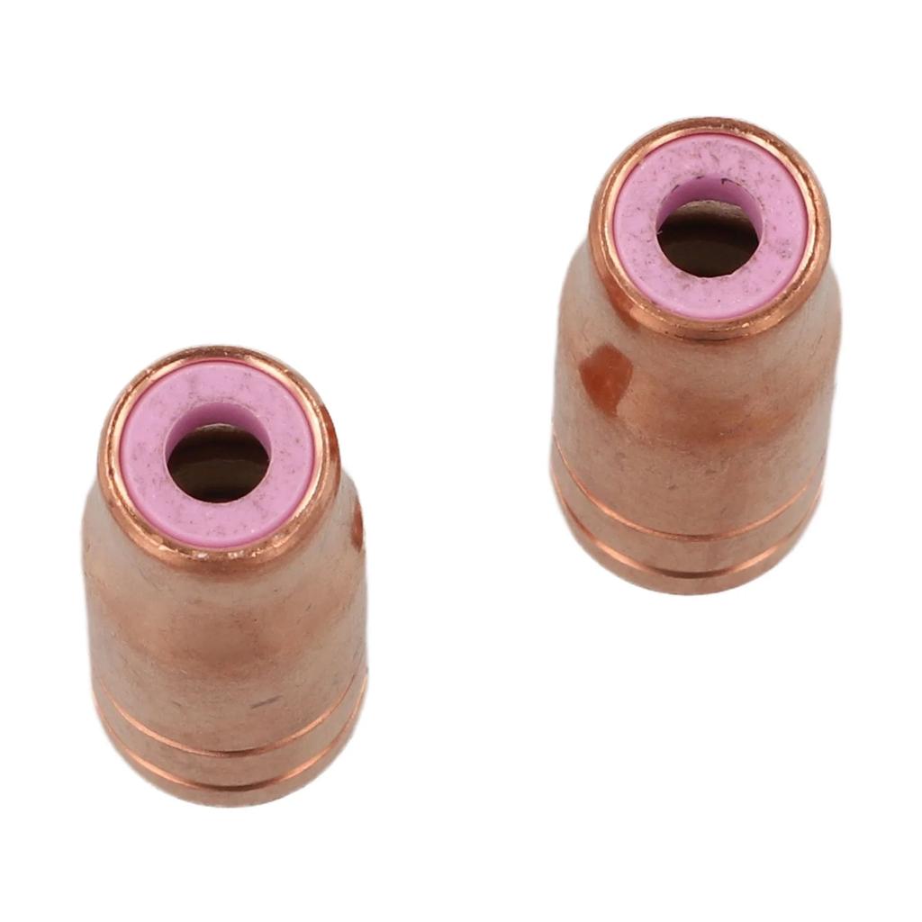 2 Pezzi Ugelli Saldatura MIGMAG Per Gas Per Torce 1415150 Compatibili Con Torce di Saldatura 14/15 AK 15 MB 15 Rame Ceramica