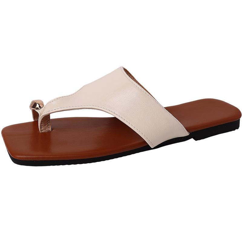 Fashion BL-Casual Soft Surface Flat Bottom Flip-flops Slippers Ladies 2025 Summer Beach Roman Cool Slippers