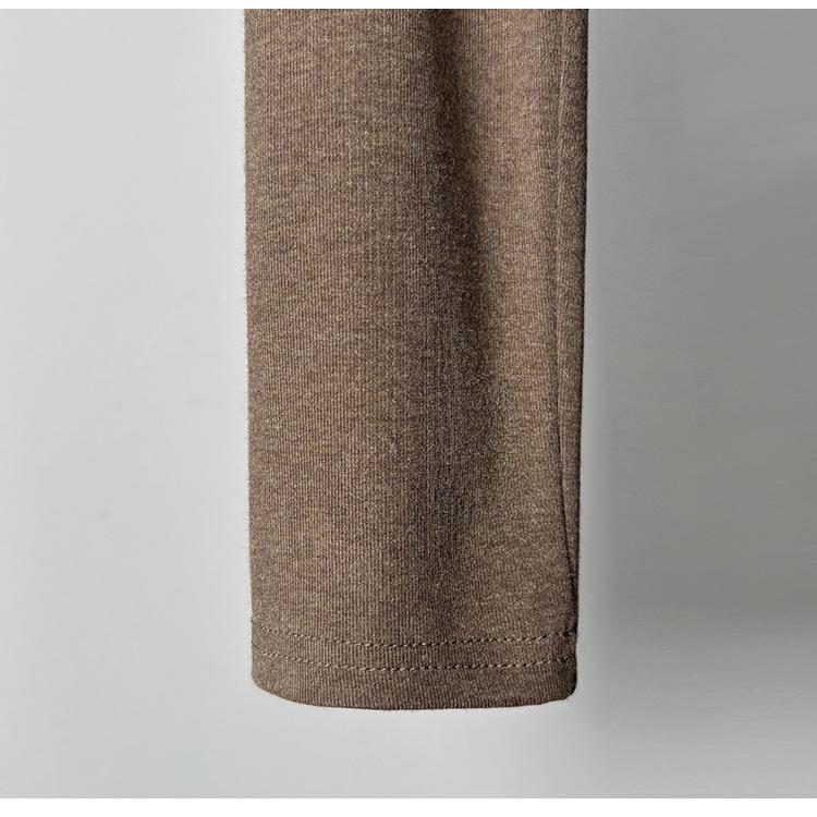 Dongdaemun Elegant Pleated Bodycon Long-Sleeve Dress - Sexy Slim-Fit for Women