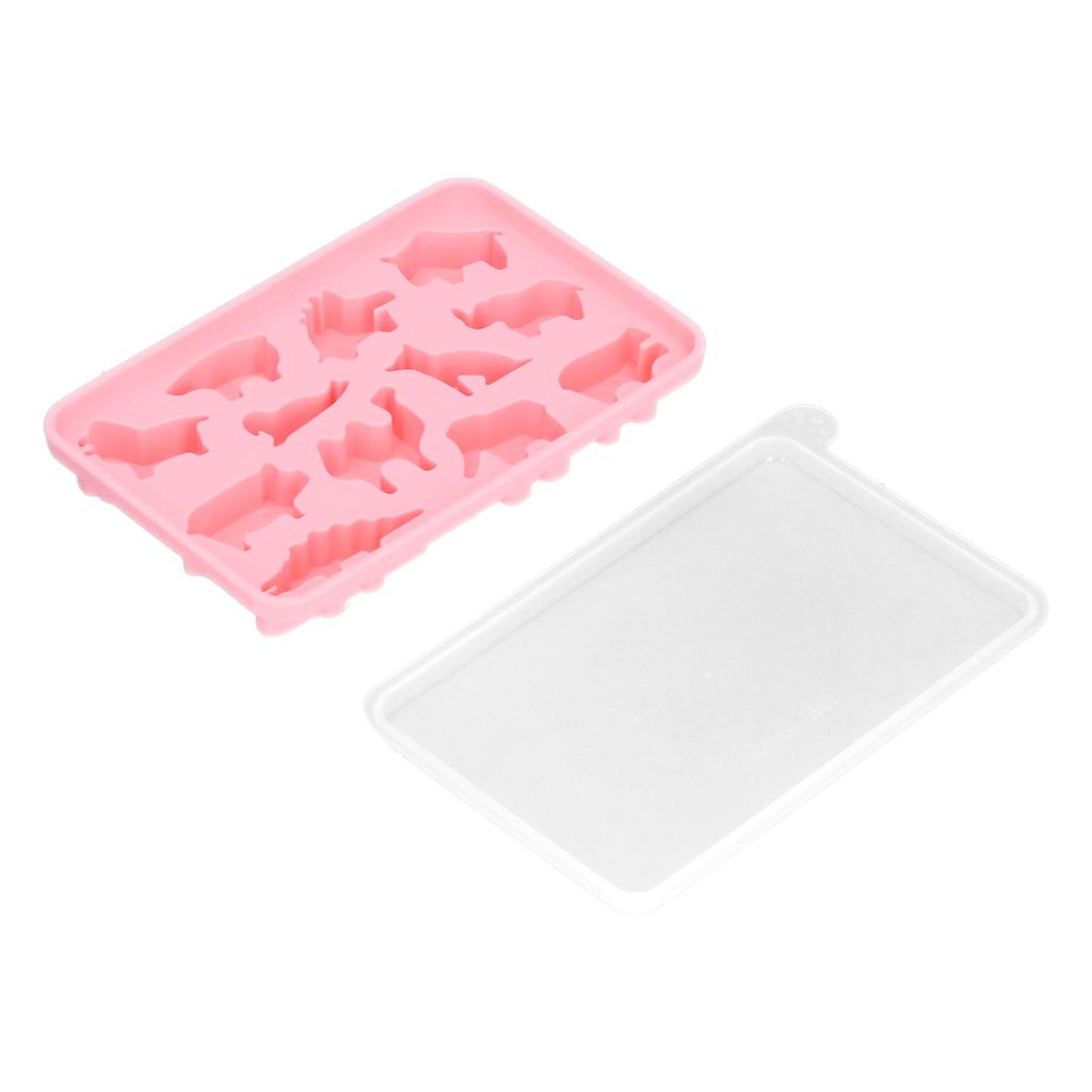 Ice Tray Animal Pattern Ice Cream Bar Mold with Cover for Kitchen Making Tool