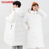 Unisex Long Goose Down Puffer Jacket