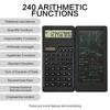 Smart Folding Portable Scientific Calculator with Solar Charging and Handwriting Pad One Touch Zero Function