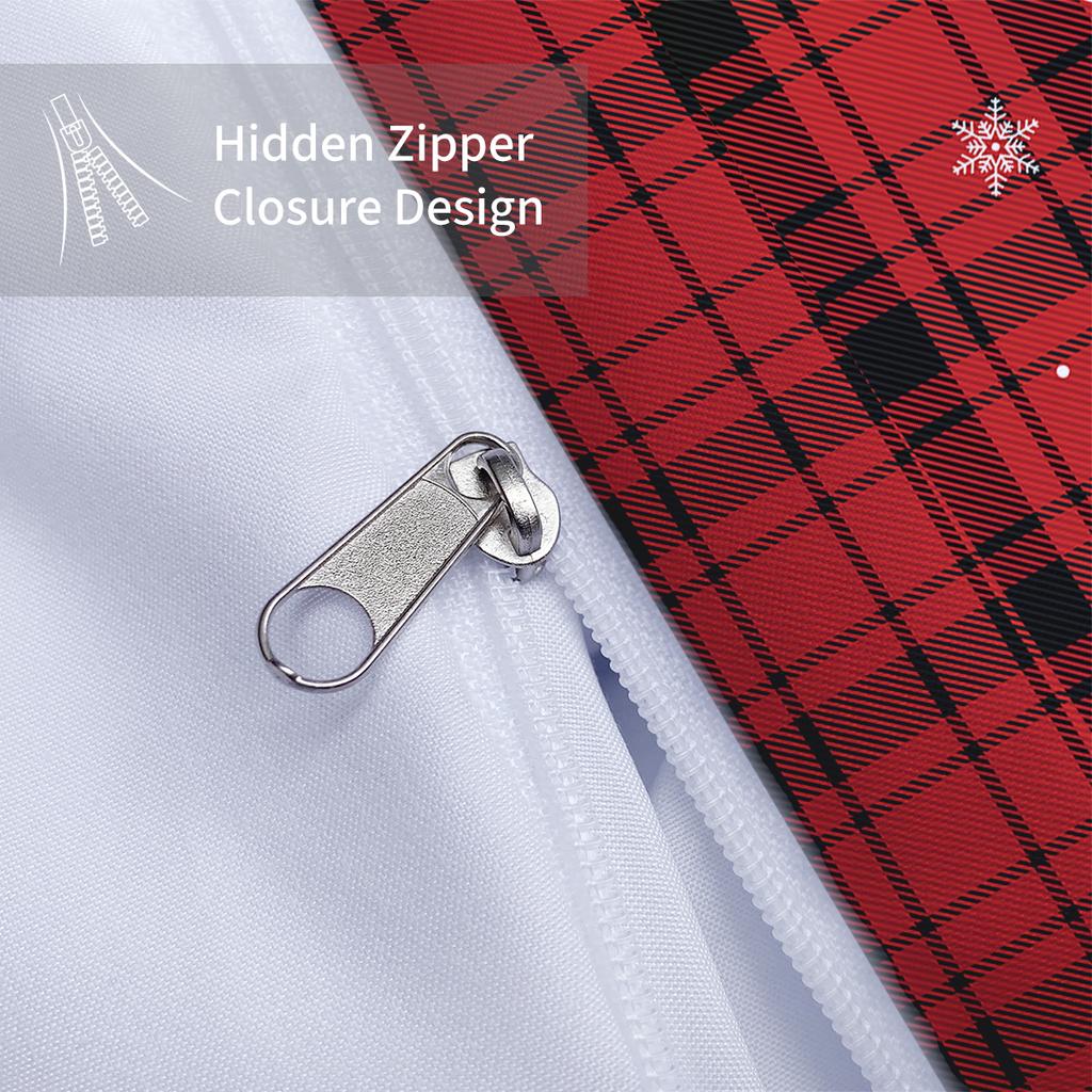 3pcs Merry Christmas themed pattern bedding set, reindeer and Christmas tree, for teenagers and adults bedroom, a Christmas gift