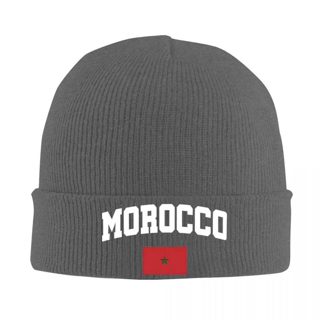 Kingdom Of Morocco Flag Knit Hat Beanies Autumn Winter Hats Warm Acrylic Fashion Caps Men Women