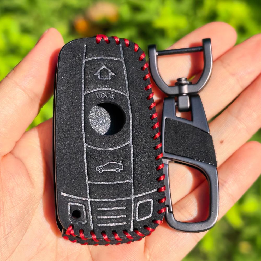 Leather Car Key Case Cover Fob Protector Shell Accessories for BMW E60 E61 E70 E81 E87 E90 E91 E92 X1 X5 X3 1 3 5 6 Series Z4