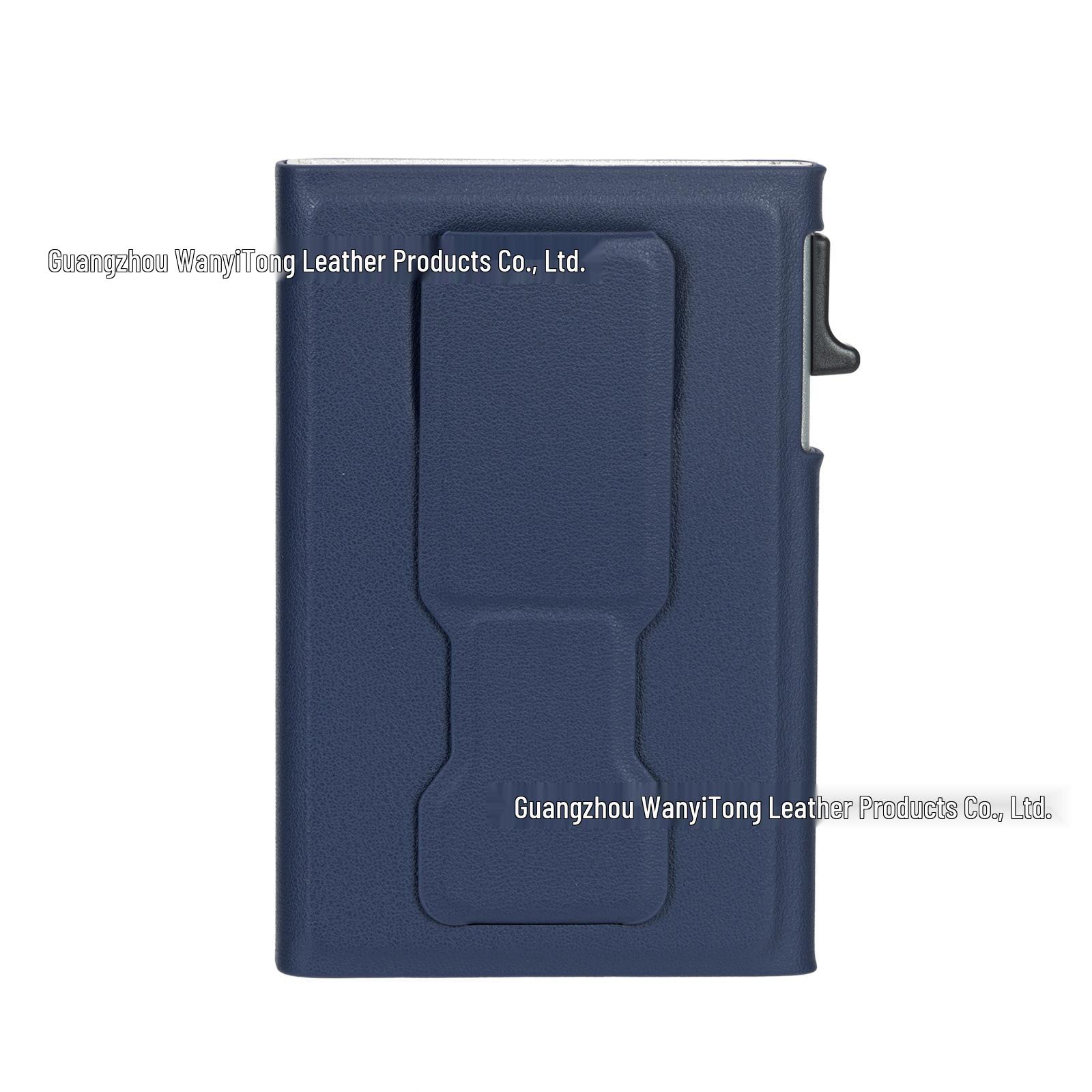 

iPhone 17 Pro Magnetic Crossbody Card Holder with Auto Pop-up Aluminum Alloy and Stand Adhesive Pop-up Card Holder (Custom Design) синий