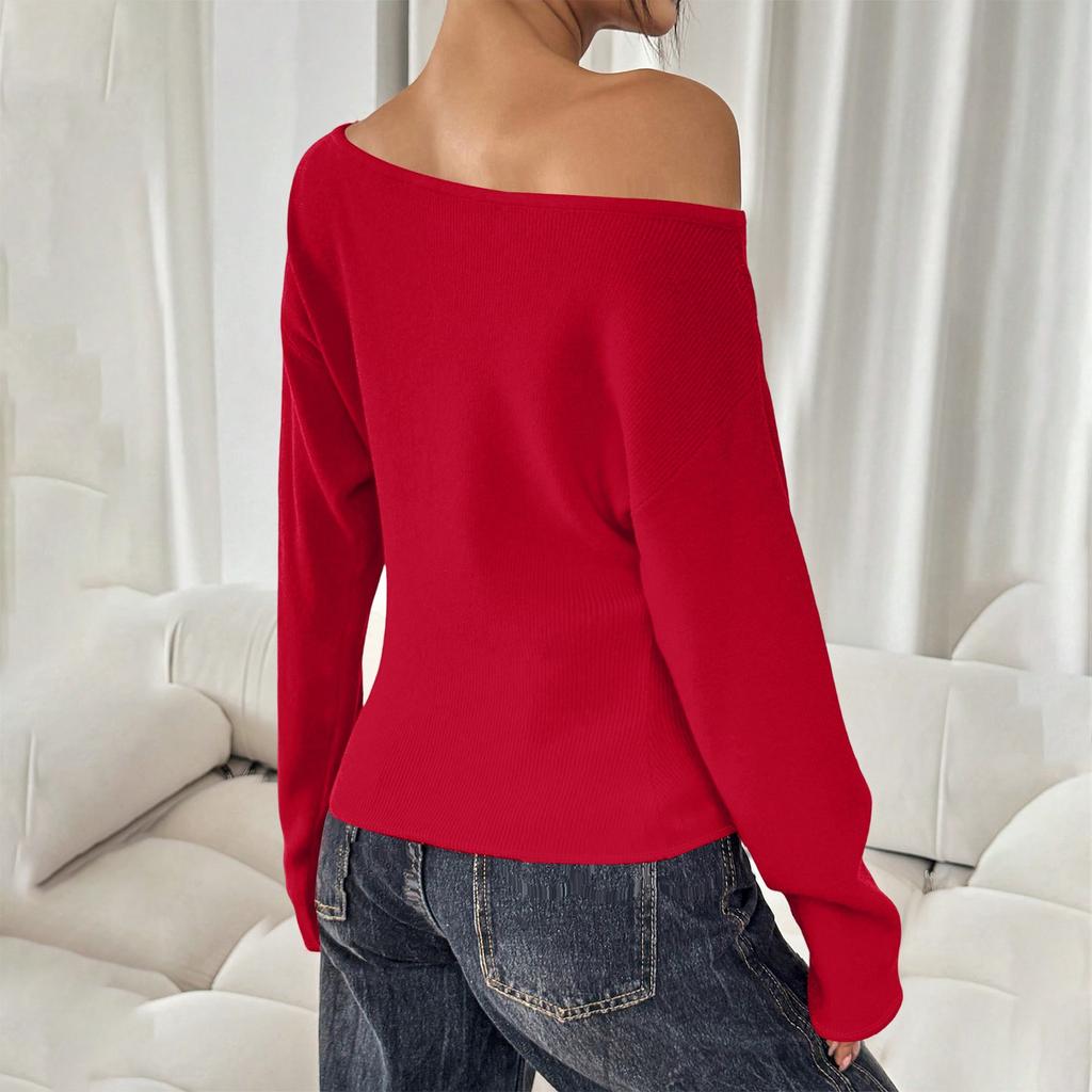 Women's Fashionable Long Sleeve Elegant Commuting And Casual Top