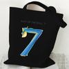 Korean Style Cartoon Print Tote Bag for Women Men Large Capacity Oxford Cloth Shoulder Crossbody Bag Fashionable Commute Backpack KTB