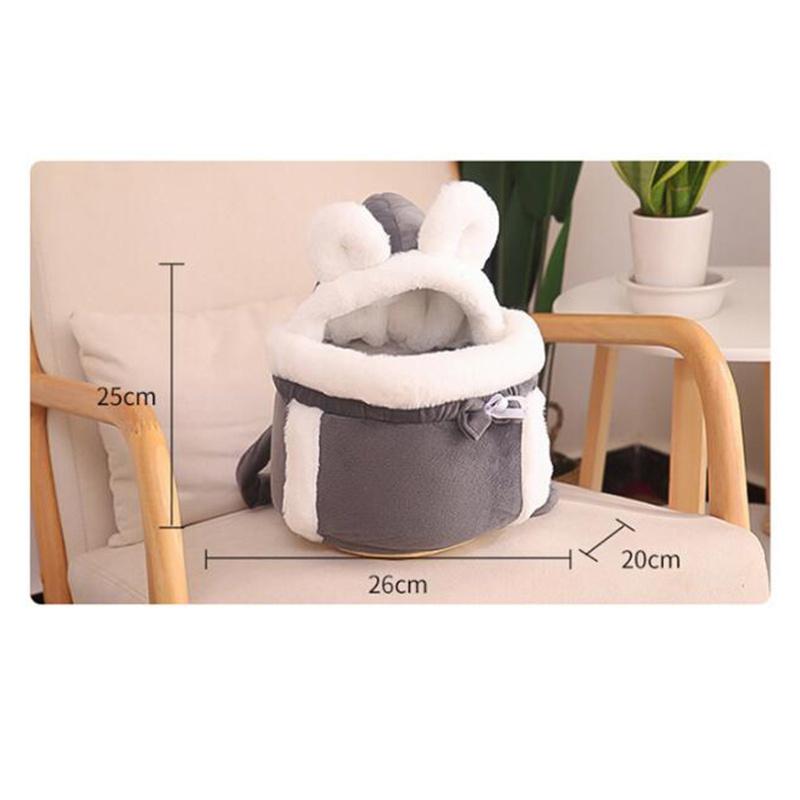Haustier Warme Tragetasche Kleine Katze Hunde Rucksack Winter Warme Carring Plüsch Haustiere Käfig Wandern Im Freien Reise Kätzchen Hängen Tasche