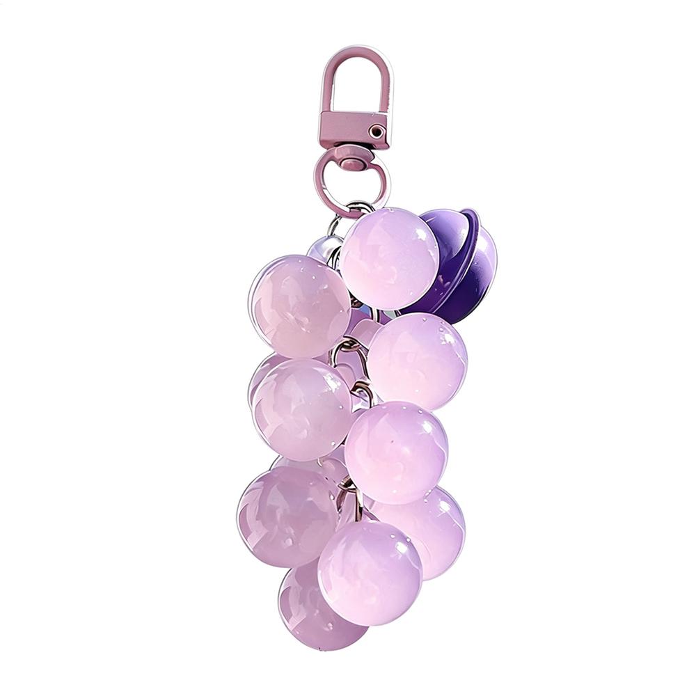 Bag Charms Color Changing Fruit Beads UV Detector Pendant Women's Novelty Keychains for Purse Outdoor Car Handbag Tote Women