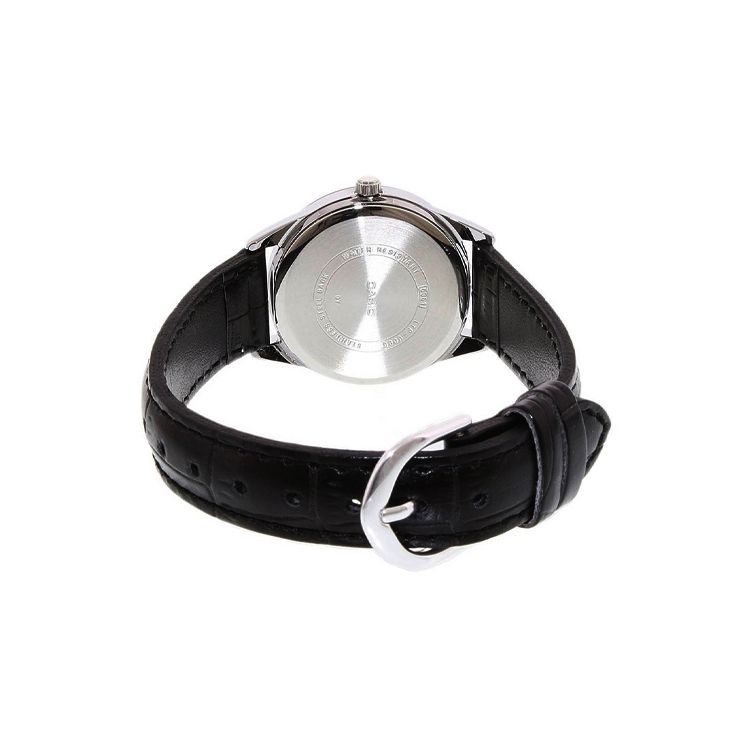 Casio Classic Pointer Series Fashion Retro Minimalist Waterproof Quartz Movement Leather Strap Watch Women Watches Black LTP-V005L-1A