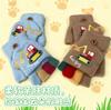 Autumn and Winter New Children's Gloves Autumn Baby Cartoon Cute Half Finger Flip Gloves Cold and Warm