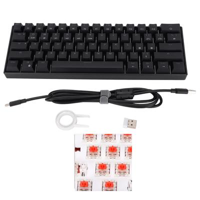 Mechanische Tastatur 61 Tasten Drei Modi Unterstützung Kabellos Tragbar Ergonomisch Wiederaufladbare Batterie