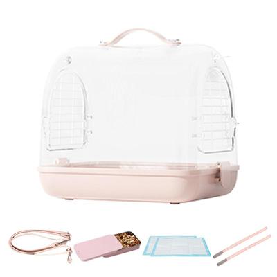 Bird Carrier Portable Transparent Pet Carrier Backpack Removable Breathable Bird Transport Bag Cockatiel Travel Accessories for