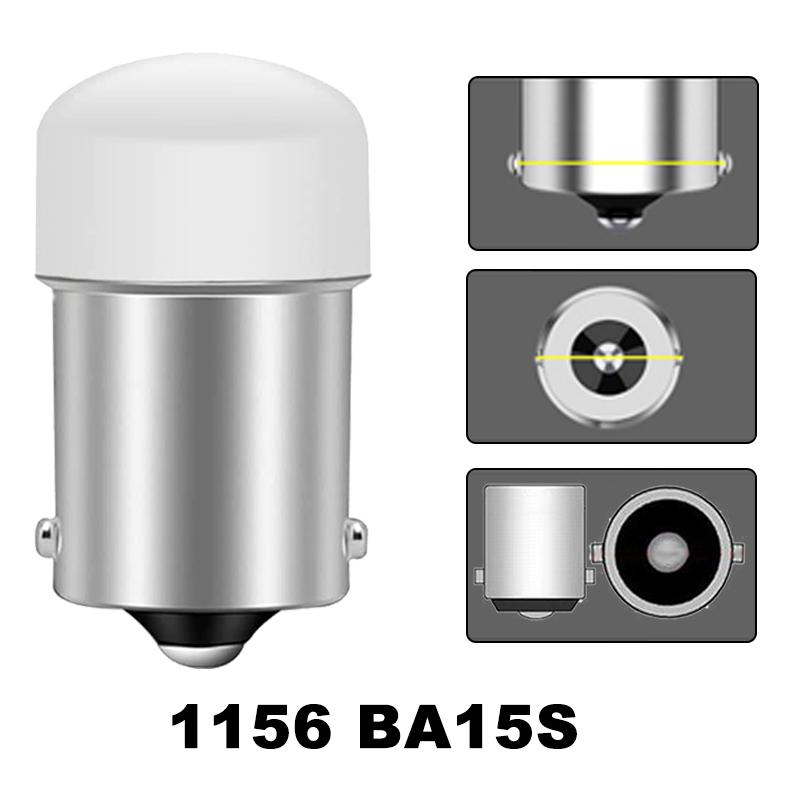 2/4/6/8/10 PCS P21W BA15S 1156 P21W BAY15D 1157 LED Bulb 12V 600LM 6500K White Super Bright Car Turn Signal Brake Parking Lights Back Up Lights 1
