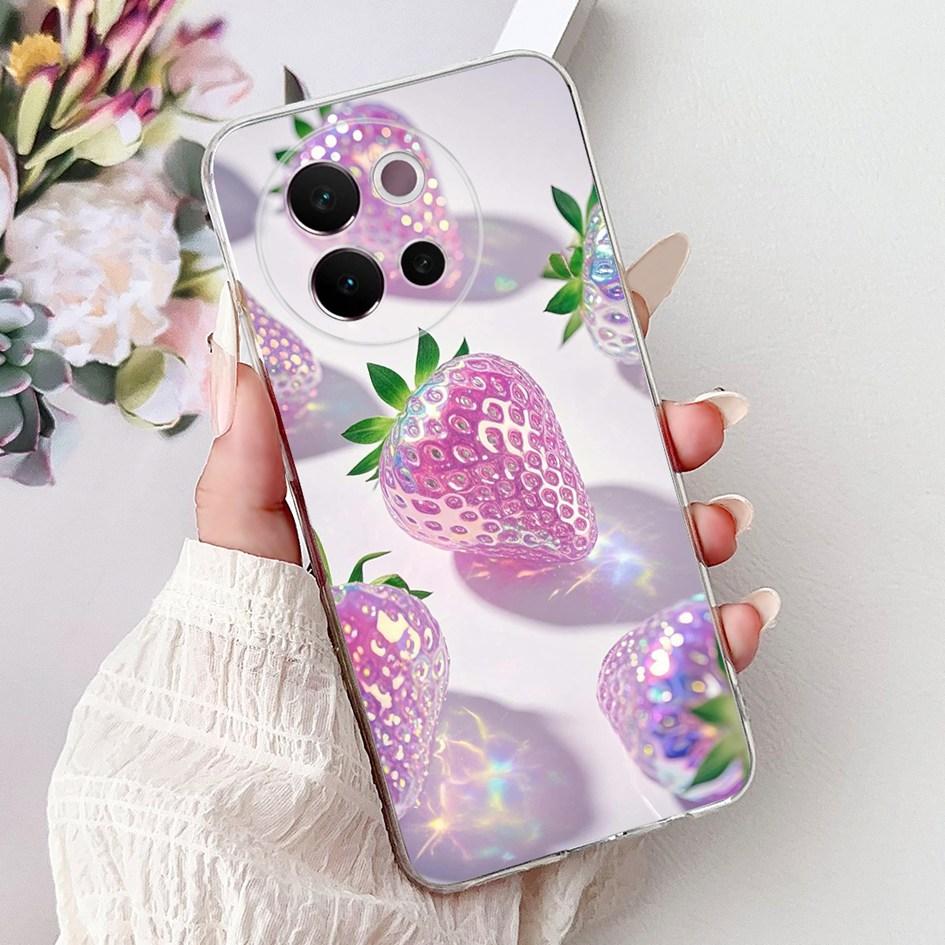 For Vivo V40 Lite 5G Case Transparent Silicone Soft TPU Back Cover Lovely Heart Case For Vivo V40Lite 5G V2341 Shockproof Bumper