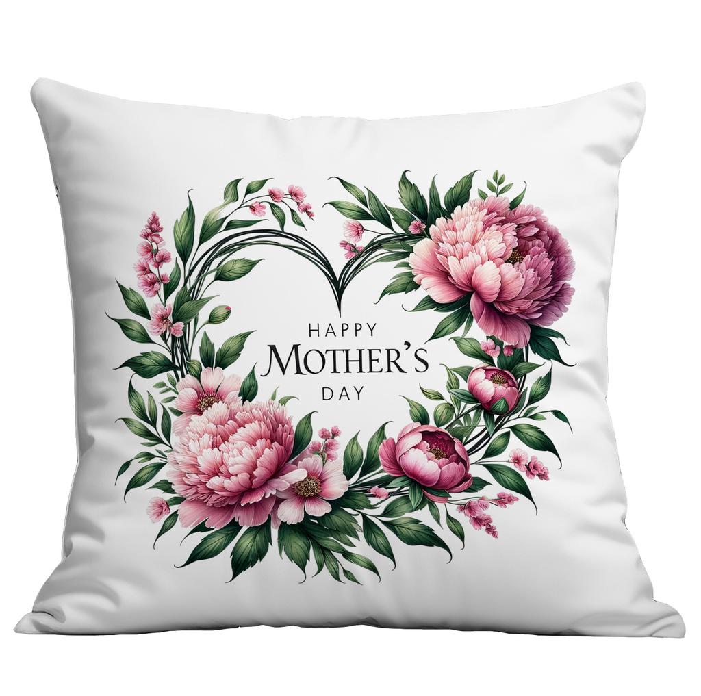 New Mother's Day Creative Wreath Letter Pillow Case Home Sofa Cushion Pillow Case