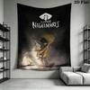 Little Nightmares Wall Tapestry Aesthetic Wall Hanging Printed Fabric Blanket Decorative Tapestries for Bedroom Living Room Home Decor