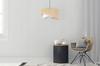 Hanging Lamp, Ceiling Chandelier, White Jute Lampshade