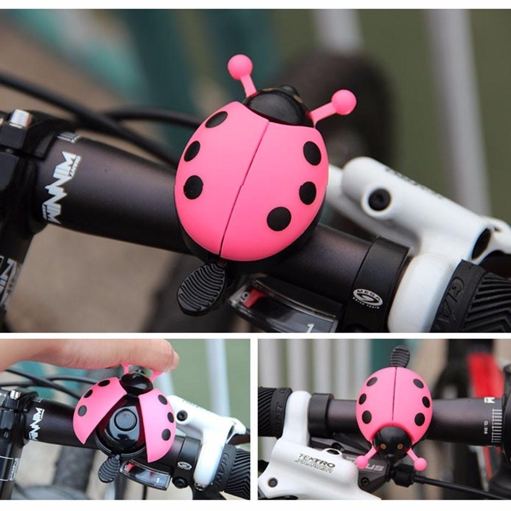 Campanello per bicicletta Bel bambino Beetle Coccinella Campanello per ciclismo Bicicletta Giro in bici Allarme clacson Multicolor