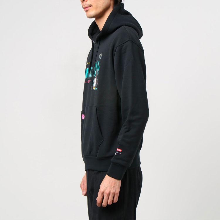 Adidas Originální Trefoil D Kas Hd II Mickey potisk Ležérní pulovr Pánská mikina Černá H37059