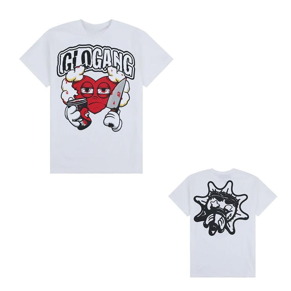 New Y2K American Street Hip Hop Style GOLOGANG Cartoon Men's and Women's Printed Loose T-Shirt Versatile Personality