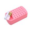 2 In 1 Nail Drill Bits Storage Box 30 Holes with Cleanning Brush Manicure Salon Grinding Head Holder Display Nail Art Accessory