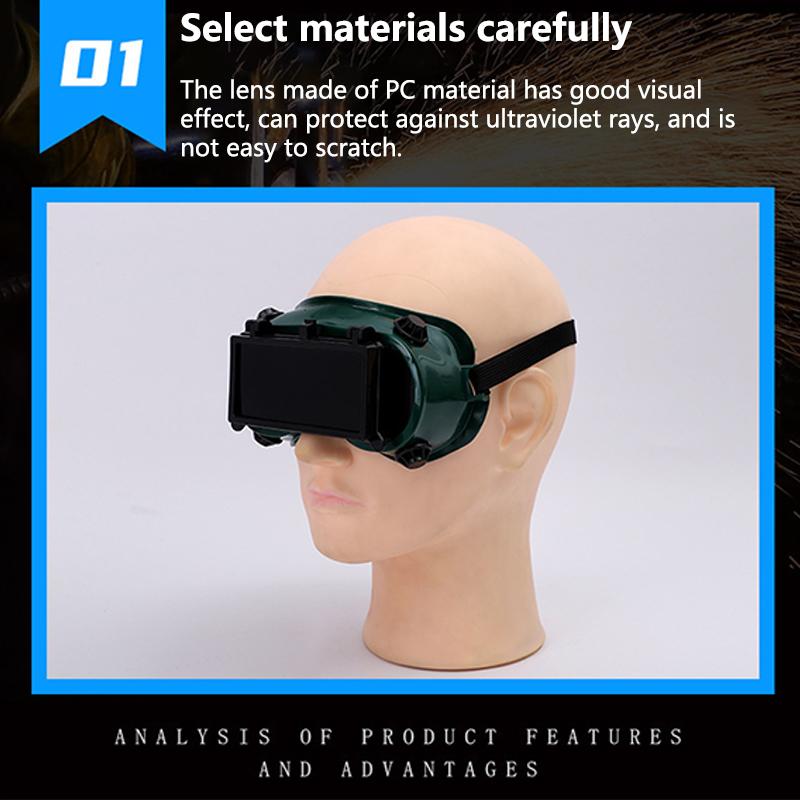Protective Eyewear Protective Eyewear Anti-Impact Eyewear Welder'S Welding Dustproof Eyewear Goggles