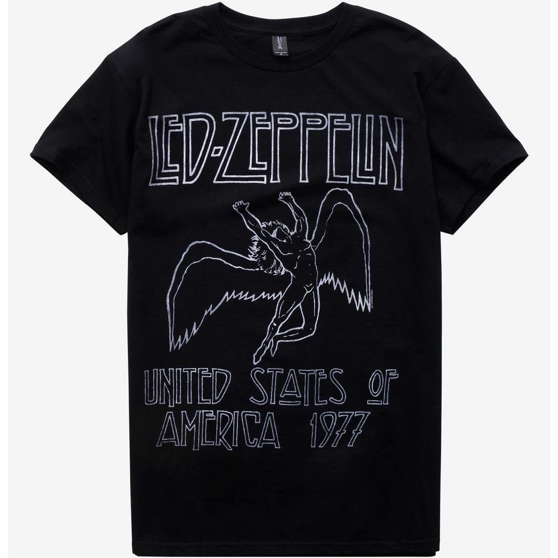 

Led Zeppelin Графическая футболка Винтажная 100% Хлопок Унисекс Y2k Унисекс Женская футболка Оверсайз Популярная Модная Футболка Подарки для Фанатов S