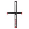 4 In 1 Drilling Positioning Ruler 60cm Adjustable Multi Angle T Square with 3 Sliders for Woodworking Installation Black