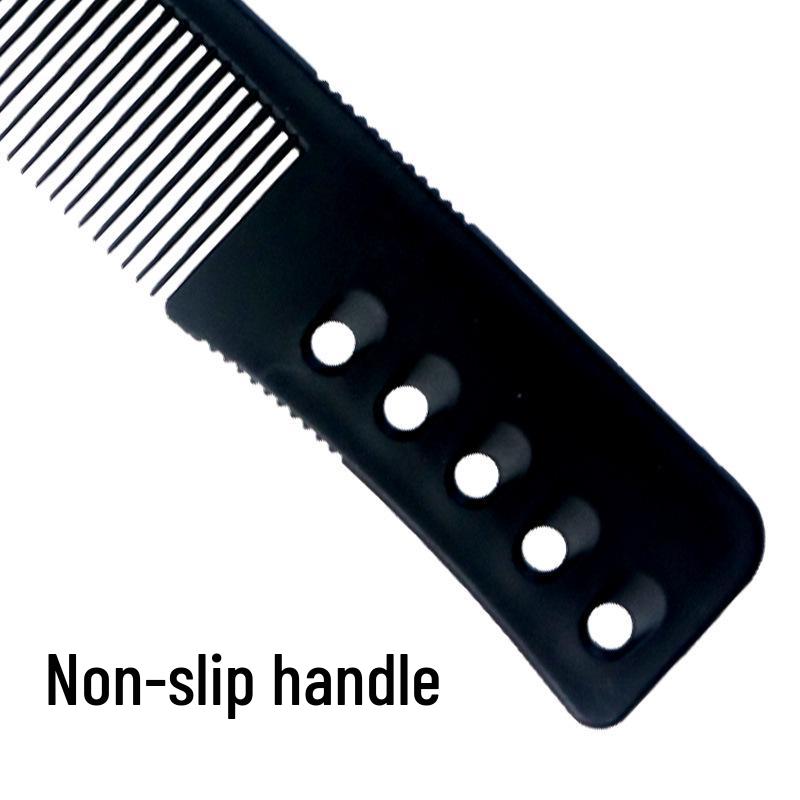 Professional Barber's Black Handle Wide Tooth Hair Cutting Comb