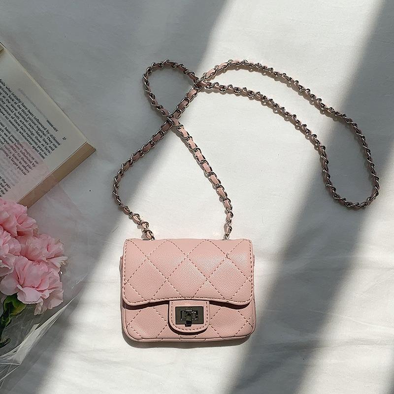 Spring Rhombus Chain Bag Women's Fashion Change Lipstick Mini Bag High-end Sense Flip Messenger Bag Women