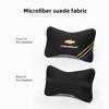 Car Headrest Pillow Lumbar Support Suede Neck Rest Back For Chevrolet Camaro Equinox Traverse Montana Silverado Trax Keychain