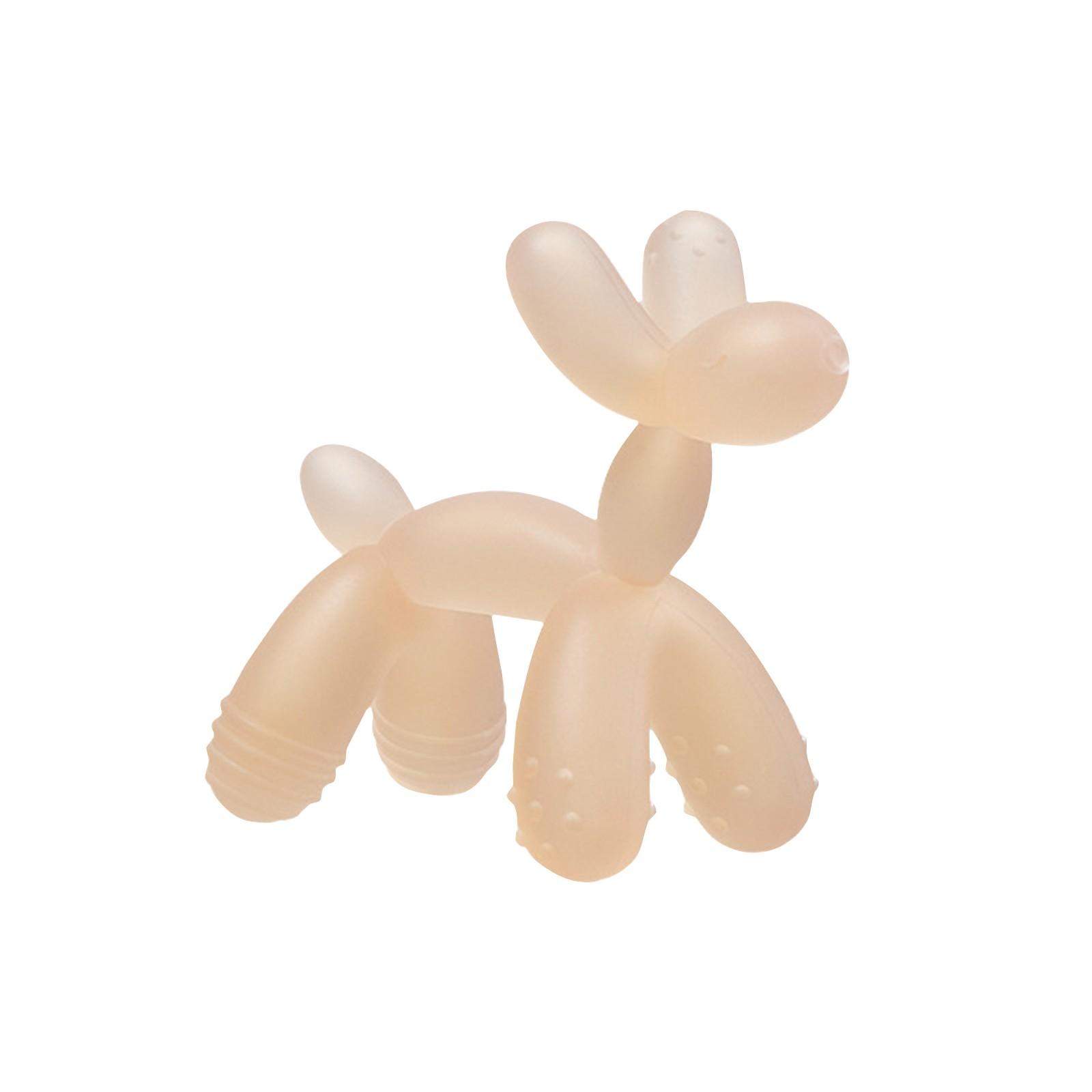 

Baby Teething Ring And Teething Stick Tooth Grinding Silicone Toy One Size бежевый