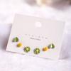 New ceramic jewelry, cute and fresh earrings, ear piercing care, no need to remove earrings when sleeping, gift for female students, steel pins