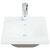 VidaXL Lavabo encastré avec robinet 42x39x18 cm céramique blanc 148623
