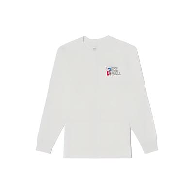 Vans Letter Crew Neck Pullover Long Sleeve T-Shirt Unisex Tops White VN0A54NWWHT