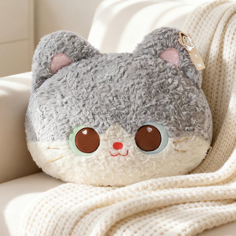 Black Cat Plush Toy: Cute Snot Bear Series Lumbar Cushion & Children's Pillow
