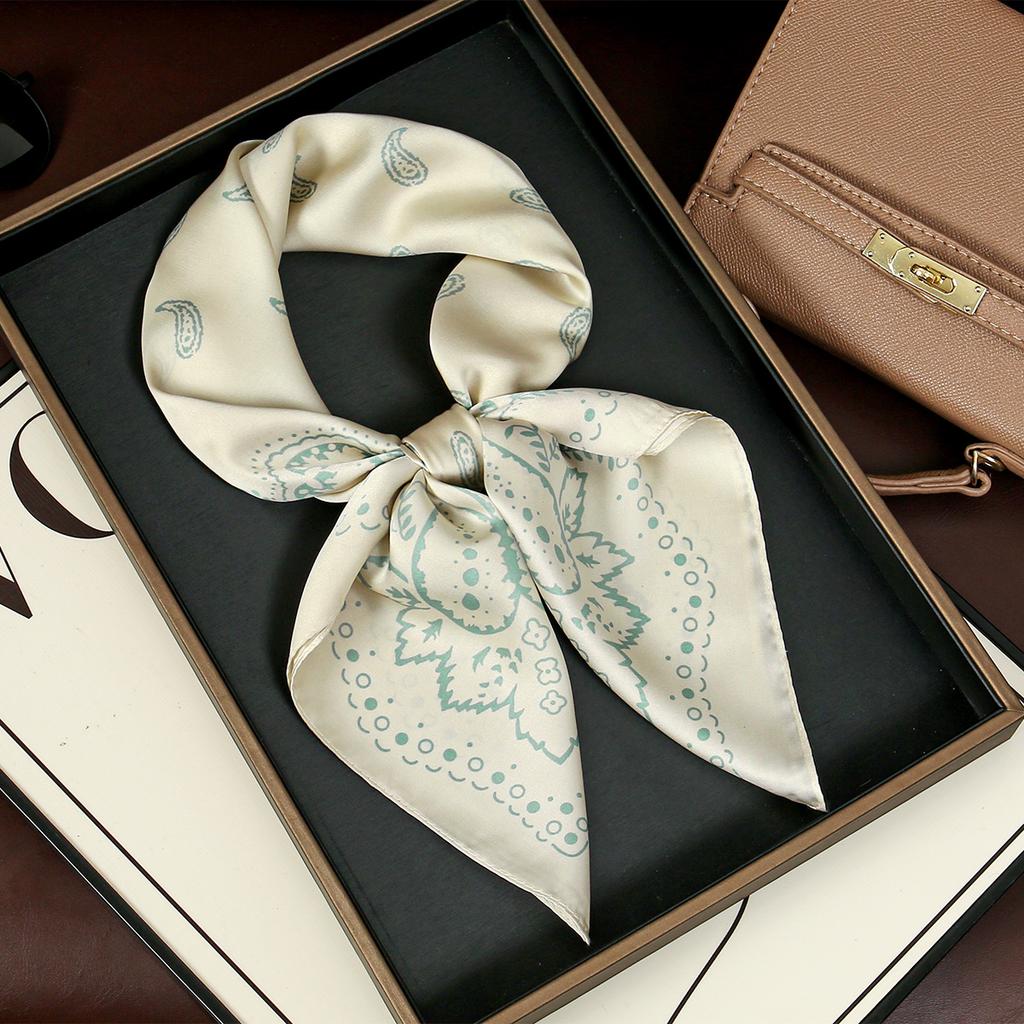 Luxury Square Scarf For Women 70*70Cm Beach Scarf Fashion Lady Hair Head Bandana Wraps Female Neckerchief Hijab Shawl