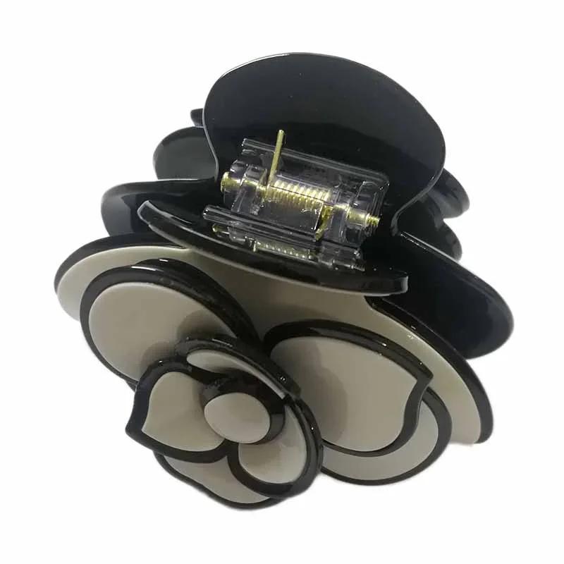 Dámska Módna Kliešťová Sponka do Vlasov s Kaméliou Dievčenská Kvetinová Ručne vyrábané Módne Šperky Doplnky do Vlasov pre Ženy Darčeky k Narodeninám