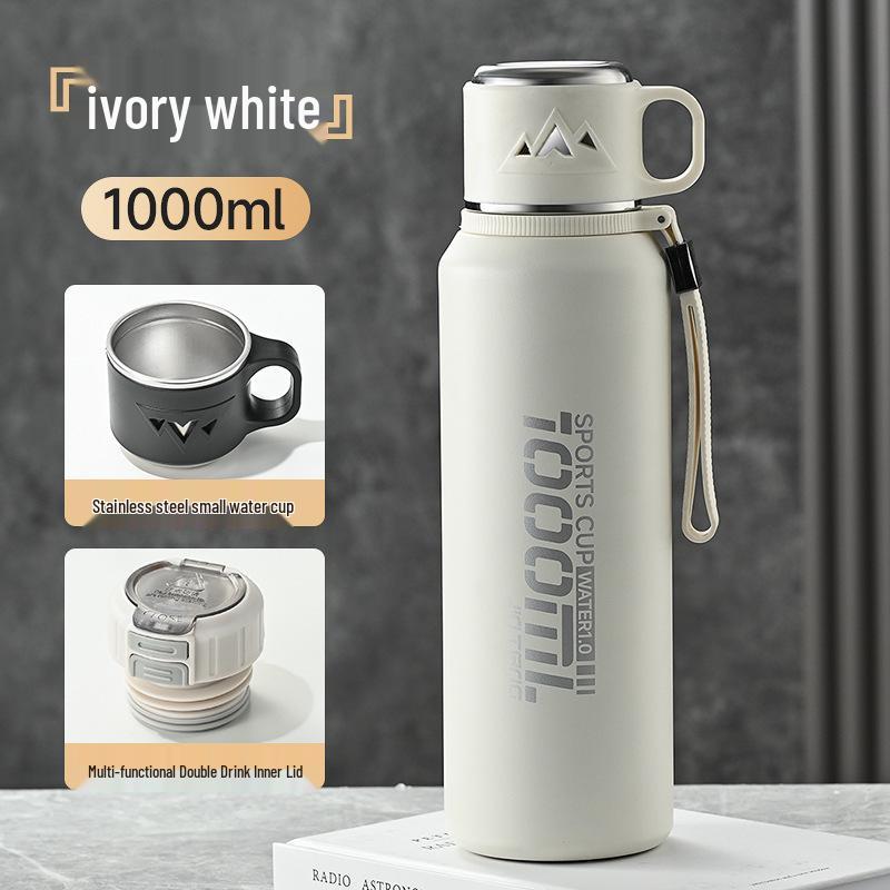 Large Capacity 316 Stainless Steel Thermos for Outdoor Sports, Student-Friendly, Double-Wall Insulation, High-Quality Portable Water Cup.